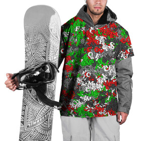 Накидка на куртку 3D с принтом Камуфляж с буквами FCLM в Тюмени, 100% полиэстер |  | Тематика изображения на принте: зеленый | клуб | красно зеленый | красный | локо | локомотив | москва | паттерн