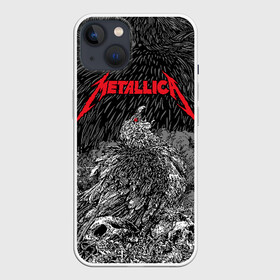 Чехол для iPhone 13 с принтом Metallica в Тюмени,  |  | american | bird | eagle | james hetfield | kirk hammett | lars ulrich | metal band | metallica | red eye | robert trujillo | scream | skull | американская | джеймс хетфилд | кирк хэмметт | красный глаз | крик | ларс ульрих | метал группа | метал