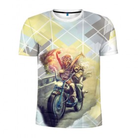 Мужская футболка 3D спортивная с принтом Прогулка на мотоцикле в Тюмени, 100% полиэстер с улучшенными характеристиками | приталенный силуэт, круглая горловина, широкие плечи, сужается к линии бедра | Тематика изображения на принте: 