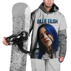 Накидка на куртку 3D с принтом BILLIE EILISH в Тюмени, 100% полиэстер |  | ayelish | bad guy | bellyache | bilie eilish | bilie elish | billie | billie eilish | eilish | electronic | elish | music | били айлиш | билли айлиш | эйлиш | элиш