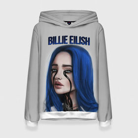 Женская толстовка 3D с принтом BILLIE EILISH в Тюмени, 100% полиэстер  | двухслойный капюшон со шнурком для регулировки, мягкие манжеты на рукавах и по низу толстовки, спереди карман-кенгуру с мягким внутренним слоем. | ayelish | bad guy | bellyache | bilie eilish | bilie elish | billie | billie eilish | eilish | electronic | elish | music | били айлиш | билли айлиш | эйлиш | элиш