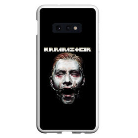 Чехол для Samsung S10E с принтом Rammstein в Тюмени, Силикон | Область печати: задняя сторона чехла, без боковых панелей | Тематика изображения на принте: amerika | art | germany | logo | rammstein | rock | till lindemann | арт | германия | группа | логотип | музыка | немецкая группа | немцы | песня | раммштайн | рамштайн | рок