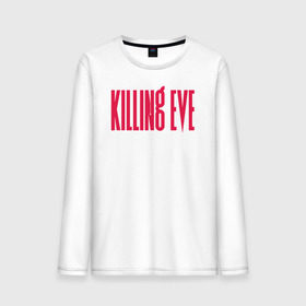 Мужской лонгслив хлопок с принтом Killing Eve logo в Тюмени, 100% хлопок |  | eve | killing eve | oksana astankova | villanelle | вилланель | ева | оксана