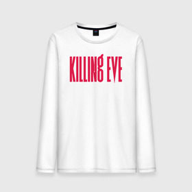 Мужской лонгслив хлопок с принтом Killing Eve logo в Тюмени, 100% хлопок |  | Тематика изображения на принте: eve | killing eve | oksana astankova | villanelle | вилланель | ева | оксана