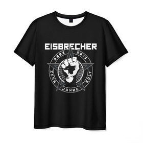 Мужская футболка 3D с принтом EISBRECHER в Тюмени, 100% полиэфир | прямой крой, круглый вырез горловины, длина до линии бедер | Тематика изображения на принте: eisbrecher | metal | rock | метал | рок
