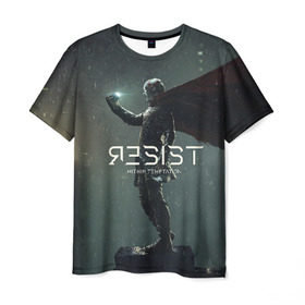 Мужская футболка 3D с принтом Within Temptation RESIST в Тюмени, 100% полиэфир | прямой крой, круглый вырез горловины, длина до линии бедер | metal | rock | within temptation | метал | рок