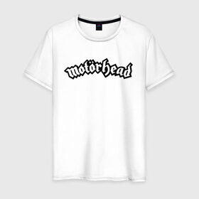 Мужская футболка хлопок с принтом MOTORHEAD в Тюмени, 100% хлопок | прямой крой, круглый вырез горловины, длина до линии бедер, слегка спущенное плечо. | england | motorhead | моторхед