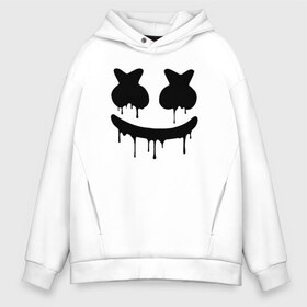 Мужское худи Oversize хлопок с принтом MARSHMELLO MELT в Тюмени, френч-терри — 70% хлопок, 30% полиэстер. Мягкий теплый начес внутри —100% хлопок | боковые карманы, эластичные манжеты и нижняя кромка, капюшон на магнитной кнопке | america | dj | marshmello | melt | usa | америка | маршмелло