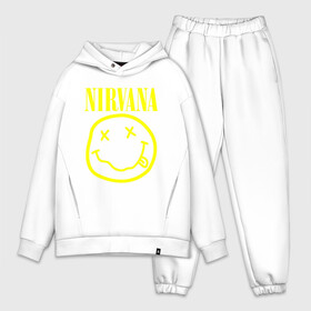 Мужской костюм хлопок OVERSIZE с принтом NIRVANA | НИРВАНА в Тюмени,  |  | nirvana | smile | курт кобейн | нирвана | смайл