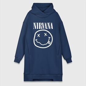 Платье-худи хлопок с принтом NIRVANA в Тюмени,  |  | nirvana | smile | курт кобейн | нирвана | смайл