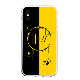 Чехол для iPhone XS Max матовый с принтом TWENTY ONE PILOTS в Тюмени, Силикон | Область печати: задняя сторона чехла, без боковых панелей | 21 pilots | 21p | bandito | blurryface | chlorine | joshua | ned | top | trench | twenty one pilots | tyler | бандито | нэд | тренч