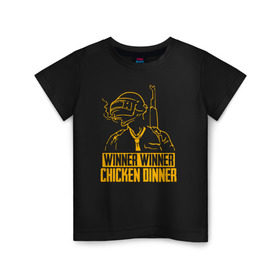 Детская футболка хлопок с принтом PUBG в Тюмени, 100% хлопок | круглый вырез горловины, полуприлегающий силуэт, длина до линии бедер | battle royal | playerunknowns battlegrounds | pubg | пабг | пубг