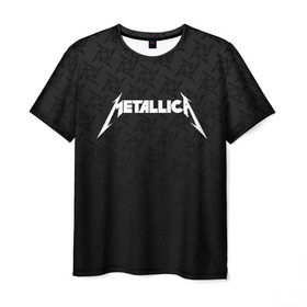 Мужская футболка 3D с принтом METALLICA (НА СПИНЕ) в Тюмени, 100% полиэфир | прямой крой, круглый вырез горловины, длина до линии бедер | lindemann | lm | rammstein | rock | кристиан лоренц | линдеманн | лм | музыка | рамштайн | рок | тилль линдеманн
