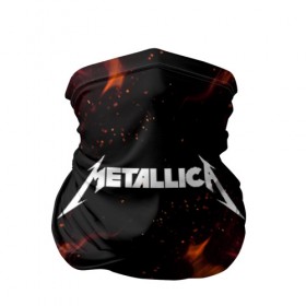 Бандана-труба 3D с принтом METALLICA (НА СПИНЕ) в Тюмени, 100% полиэстер, ткань с особыми свойствами — Activecool | плотность 150‒180 г/м2; хорошо тянется, но сохраняет форму | fire | flame | metallica | металлика | огонь | пламя