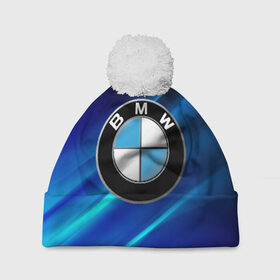 Шапка 3D c помпоном с принтом BMW (РЕДАЧ) в Тюмени, 100% полиэстер | универсальный размер, печать по всей поверхности изделия | bmw | bmw performance | m | motorsport | performance | бмв | моторспорт