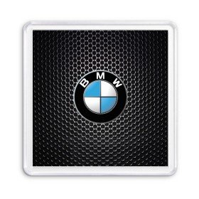 Магнит 55*55 с принтом BMW (РЕДАЧ) в Тюмени, Пластик | Размер: 65*65 мм; Размер печати: 55*55 мм | bmw | bmw performance | m | motorsport | performance | бмв | моторспорт