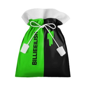 Подарочный 3D мешок с принтом BILLIE EILISH GLITCH в Тюмени, 100% полиэстер | Размер: 29*39 см | be | billie | billie eilish | blohsh | ghoul | билли | билли айлиш