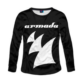 Женский лонгслив 3D с принтом Armada Music в Тюмени, 100% полиэстер | длинные рукава, круглый вырез горловины, полуприлегающий силуэт | armada | armada music | armin | armin van buuren | van buuren