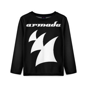 Детский лонгслив 3D с принтом Armada Music в Тюмени, 100% полиэстер | длинные рукава, круглый вырез горловины, полуприлегающий силуэт
 | Тематика изображения на принте: armada | armada music | armin | armin van buuren | van buuren