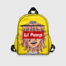 Детский рюкзак 3D с принтом Lil Pump в Тюмени, 100% полиэстер | лямки с регулируемой длиной, сверху петелька, чтобы рюкзак можно было повесить на вешалку. Основное отделение закрывается на молнию, как и внешний карман. Внутри дополнительный карман. По бокам два дополнительных кармашка | esskeetit | gazzy garcia | gucci gang | lil pump | lilpump | газзи гарсия | лил памп | рэп | рэпер | эшкере