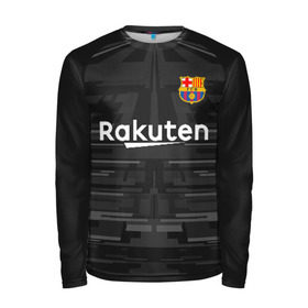 Мужской лонгслив 3D с принтом Ter Stegen away gk 19-20 в Тюмени, 100% полиэстер | длинные рукава, круглый вырез горловины, полуприлегающий силуэт | barcelona | champions league | spain | ter stegen | барселона | испания | лига чемпионов | тер штеген