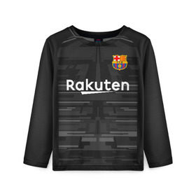 Детский лонгслив 3D с принтом Ter Stegen away gk 19-20 в Тюмени, 100% полиэстер | длинные рукава, круглый вырез горловины, полуприлегающий силуэт
 | barcelona | champions league | spain | ter stegen | барселона | испания | лига чемпионов | тер штеген