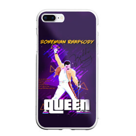 Чехол для iPhone 7Plus/8 Plus матовый с принтом Queen в Тюмени, Силикон | Область печати: задняя сторона чехла, без боковых панелей | bohemian | brian | freddie | john | mercury | must go on | queen | rhapsody | roger | taylor | the miracle | the show | богемская | рапсодия | роджер тейлор | фредди меркьюри