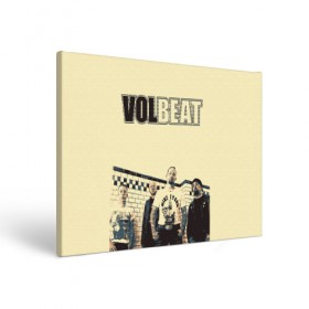 Холст прямоугольный с принтом Volbeat в Тюмени, 100% ПВХ |  | Тематика изображения на принте: groove metal | hardcore | psychobilly | volbeat | волбит