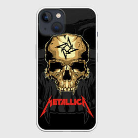 Чехол для iPhone 13 с принтом Metallica в Тюмени,  |  | american | james hetfield | kirk hammett | l | metal band | metallic | metallica | music | robot | rock | scales | sitting | skeleton | skull | throne | американская | джеймс хетфилд | кирк хэмметт | ларс ульрих | логотип | метал группа | металл