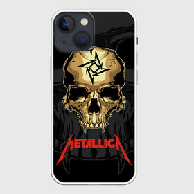 Чехол для iPhone 13 mini с принтом Metallica в Тюмени,  |  | american | james hetfield | kirk hammett | l | metal band | metallic | metallica | music | robot | rock | scales | sitting | skeleton | skull | throne | американская | джеймс хетфилд | кирк хэмметт | ларс ульрих | логотип | метал группа | металл