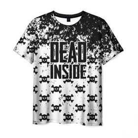 Мужская футболка 3D с принтом Dead Inside в Тюмени, 100% полиэфир | прямой крой, круглый вырез горловины, длина до линии бедер | dead | dota | inside | аниме | внутри | гуль | дэд | инсайд | мертвец | мертвый | токийский