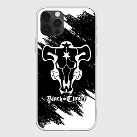 Чехол для iPhone 12 Pro Max с принтом ЧЁРНЫЙ КЛЕВЕР в Тюмени, Силикон |  | asta | black bull | black clover | bull | clover | аста | бык | клевер | чёрный бык | чёрный клевер