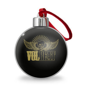 Ёлочный шар с принтом Volbeat в Тюмени, Пластик | Диаметр: 77 мм | Тематика изображения на принте: groove metal | hardcore | psychobilly | volbeat | волбит