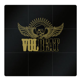 Магнитный плакат 3Х3 с принтом Volbeat в Тюмени, Полимерный материал с магнитным слоем | 9 деталей размером 9*9 см | Тематика изображения на принте: groove metal | hardcore | psychobilly | volbeat | волбит