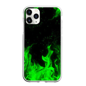 Чехол для iPhone 11 Pro Max матовый с принтом ЗЕЛЁНЫЙ ОГОНЬ в Тюмени, Силикон |  | bright | fire | flame | heat | light | wildfire | искры | огненный | огонь | пламя | пожар