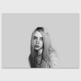 Поздравительная открытка с принтом BILLIE EILISH в Тюмени, 100% бумага | плотность бумаги 280 г/м2, матовая, на обратной стороне линовка и место для марки
 | Тематика изображения на принте: ayelish | bad guy | bellyache | bilie eilish | bilie elish | billie | billie eilish | eilish | electronic | elish | music | били айлиш | билли айлиш | эйлиш | элиш