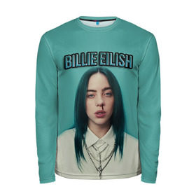 Мужской лонгслив 3D с принтом BILLIE EILISH в Тюмени, 100% полиэстер | длинные рукава, круглый вырез горловины, полуприлегающий силуэт | ayelish | bad guy | bellyache | bilie eilish | bilie elish | billie | billie eilish | eilish | electronic | elish | music | били айлиш | билли айлиш | эйлиш | элиш