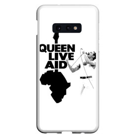 Чехол для Samsung S10E с принтом Queen LIVE AID в Тюмени, Силикон | Область печати: задняя сторона чехла, без боковых панелей | Тематика изображения на принте: bohemian | brian | freddie | john | mercury | must go on | queen | rhapsody | roger | taylor | the miracle | the show | богемская | рапсодия | роджер тейлор | фредди меркьюри