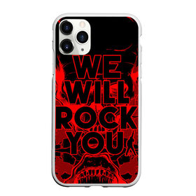 Чехол для iPhone 11 Pro Max матовый с принтом We Will Rock You в Тюмени, Силикон |  | bohemian | brian | freddie | john | mercury | must go on | queen | rhapsody | roger | taylor | the miracle | the show | богемская | рапсодия | роджер тейлор | фредди меркьюри