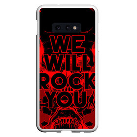 Чехол для Samsung S10E с принтом We Will Rock You в Тюмени, Силикон | Область печати: задняя сторона чехла, без боковых панелей | Тематика изображения на принте: bohemian | brian | freddie | john | mercury | must go on | queen | rhapsody | roger | taylor | the miracle | the show | богемская | рапсодия | роджер тейлор | фредди меркьюри