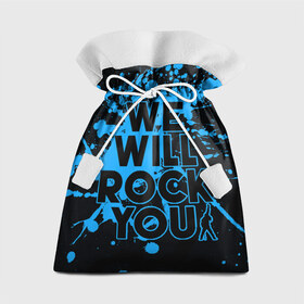 Подарочный 3D мешок с принтом We Will Rock You в Тюмени, 100% полиэстер | Размер: 29*39 см | bohemian | brian | freddie | john | mercury | must go on | queen | rhapsody | roger | taylor | the miracle | the show | богемская | рапсодия | роджер тейлор | фредди меркьюри