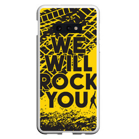 Чехол для Samsung S10E с принтом We Will Rock You в Тюмени, Силикон | Область печати: задняя сторона чехла, без боковых панелей | bohemian | brian | freddie | john | mercury | must go on | queen | rhapsody | roger | taylor | the miracle | the show | богемская | рапсодия | роджер тейлор | фредди меркьюри