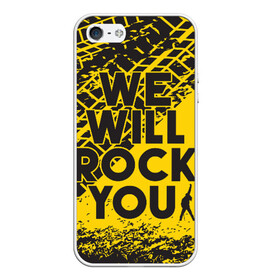 Чехол для iPhone 5/5S матовый с принтом We Will Rock You в Тюмени, Силикон | Область печати: задняя сторона чехла, без боковых панелей | bohemian | brian | freddie | john | mercury | must go on | queen | rhapsody | roger | taylor | the miracle | the show | богемская | рапсодия | роджер тейлор | фредди меркьюри