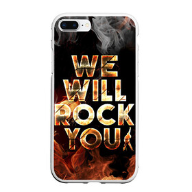 Чехол для iPhone 7Plus/8 Plus матовый с принтом We Will Rock You в Тюмени, Силикон | Область печати: задняя сторона чехла, без боковых панелей | bohemian | brian | freddie | john | mercury | must go on | queen | rhapsody | roger | taylor | the miracle | the show | богемская | рапсодия | роджер тейлор | фредди меркьюри