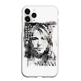 Чехол для iPhone 11 Pro Max матовый с принтом Kurt Cobain в Тюмени, Силикон |  | bleach | blew | cobain | dave | geffen | hormoaning | in utero | incesticide | krist | kurt | nevermind | nirvana | novoselic | rock | vevo | геффен | курт кобейн | нирвана | рок