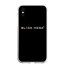 Чехол для iPhone XS Max матовый с принтом BLACK MESA в Тюмени, Силикон | Область печати: задняя сторона чехла, без боковых панелей | black mesa | city 17 | combine guard | gordon freeman | half life | source | valve | гордон фримен | халф лайф