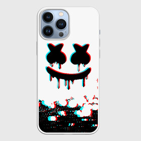 Чехол для iPhone 13 Pro Max с принтом MARSHMELLO GLITCH в Тюмени,  |  | Тематика изображения на принте: america | dj | glitch | marshmello | usa | америка | глитч | маршмелло