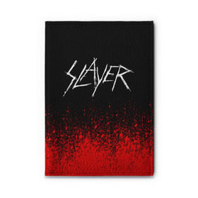 Обложка для автодокументов с принтом SLAYER (14) в Тюмени, натуральная кожа |  размер 19,9*13 см; внутри 4 больших “конверта” для документов и один маленький отдел — туда идеально встанут права | metal | music | rock | slayer | метал | музыка | рок