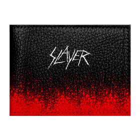 Обложка для студенческого билета с принтом SLAYER (14) в Тюмени, натуральная кожа | Размер: 11*8 см; Печать на всей внешней стороне | metal | music | rock | slayer | метал | музыка | рок