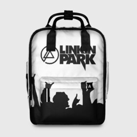 Женский рюкзак 3D с принтом LINKIN PARK в Тюмени, 100% полиэстер | лямки с регулируемой длиной, сверху ручки, чтобы рюкзак нести как сумку. Основное отделение закрывается на молнию, как и внешний карман. Внутри два дополнительных кармана, один из которых закрывается на молнию. По бокам два дополнительных кармашка, куда поместится маленькая бутылочка
 | chester bennington | linkin park | mike shinoda | линкин парк